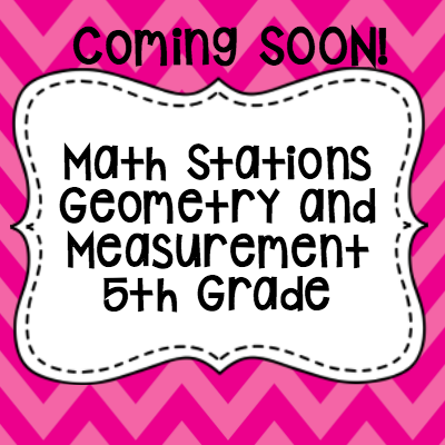 Math Stations Geometry and Measurement 5th Grade400x 400