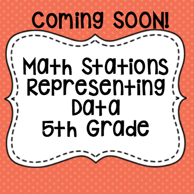 Math Stations Representing Data 5th Grade400x 400
