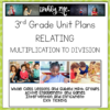 Relating Multiplication to Division 3rd Grade Math Lesson Plans 3.4K 3.5D 3.4H