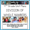 Division of Whole Numbers 4.4E 4.4F 4.4G 4.4H 4.5A