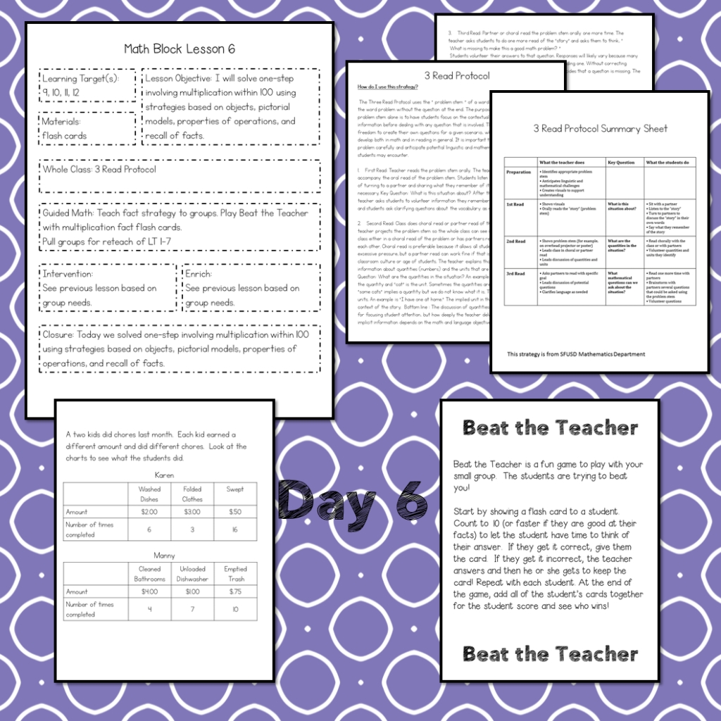 3rd Grade Multiplication Lesson Plan